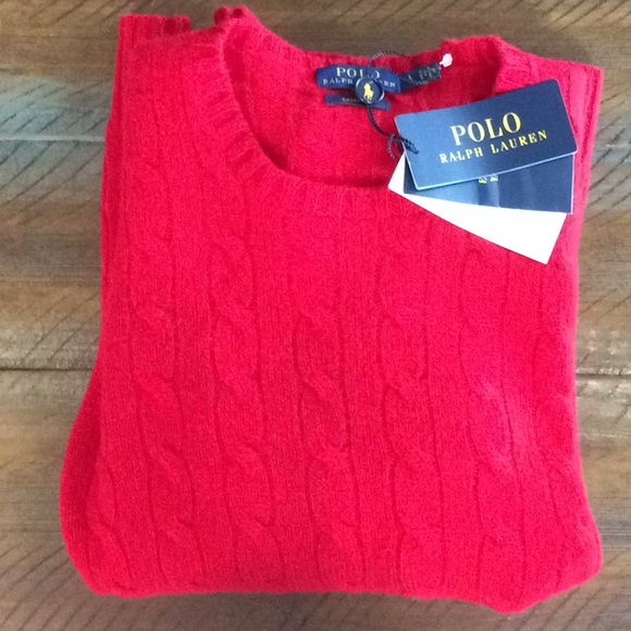COPY - Ralph Lauren Cashmere Polo Sweater NEW Red… - Picture 6 of 6